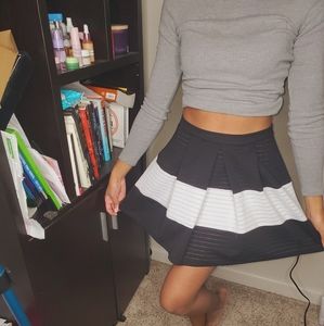 Black white skirt